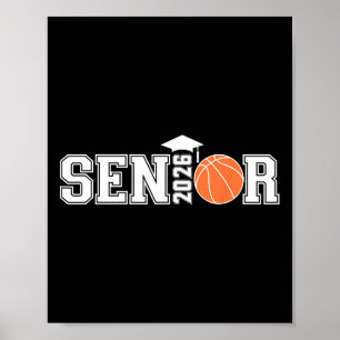 Abschlussklasse 2026 Senior Sketll Spieler Abschlu Poster