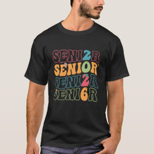 Abschlussklasse 2026 Senioren Abitur Retro T-Shirt