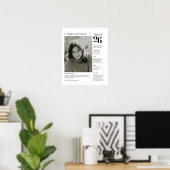 Abschlussklasse 2026 Senioren-Foto-Erinnerungsplak Poster (Heimbüro)