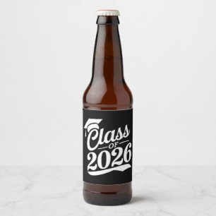 Abschlussklasse 2026 Stolzer Absolvent Abschlussfe Bierflaschenetikett
