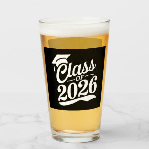 Abschlussklasse 2026 Stolzer Absolvent Abschlussfe Glas