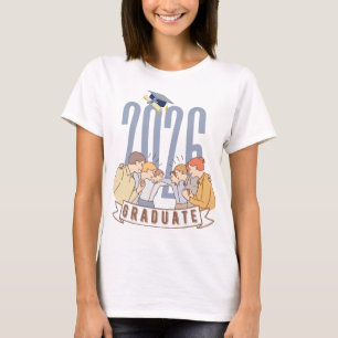 Abschlussklasse 2026 Süße Abschlusskleidung T-Shirt