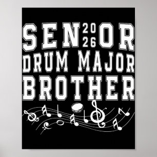 Abschlussklasse 2026 Tambourmajor Bruder Abschluss Poster