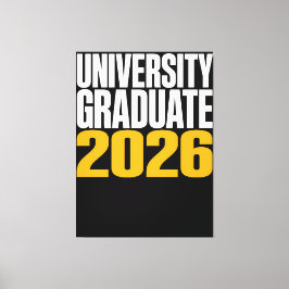Abschlussklasse 2026 Universität Abschlusskundenge Leinwanddruck