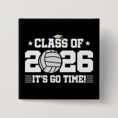 Abschlussklasse 2026 Volleyball-Abschluss Es ist s Button (Vorderseite)