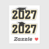 Abschlussklasse 2027 Abitur Aufkleber (Blatt)