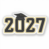 Abschlussklasse 2027 Abitur Aufkleber (Vorderseite)