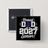 Abschlussklasse 2027 Abiturienten Cheers Stolz Pap Button (Vorne & Hinten)