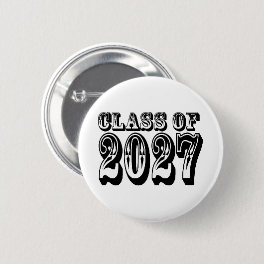 Abschlussklasse 2027 Abschlussfeier Button (Vorne & Hinten)