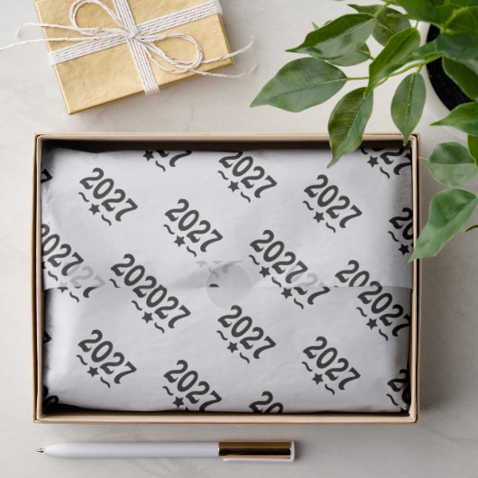 Abschlussklasse 2027 Abschlussfeier Seidenpapier (Geschenk)
