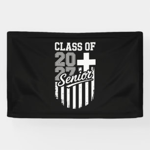 Abschlussklasse 2027 Christliche amerikanische Fla Banner