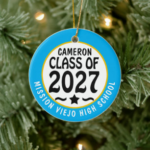 Abschlussklasse 2027 Foto-Abschlussfeier Keramik Ornament