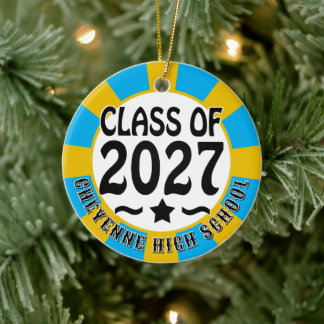 Abschlussklasse 2027 Foto-Abschlussfeier Keramik Ornament