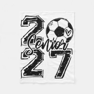 Abschlussklasse 2027 Fußball Senior 2027 Zur Schul Fleecedecke