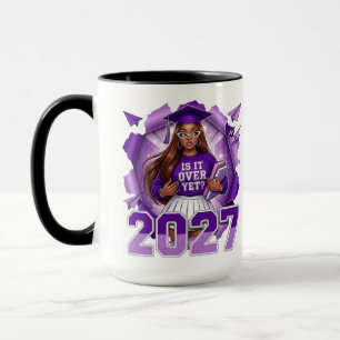 Abschlussklasse 2027 Lila Abschlussfeier Tasse