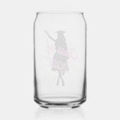 Abschlussklasse 2027 Mädchen Cap & Gown Silhouette Dosenglas (Rückseite)