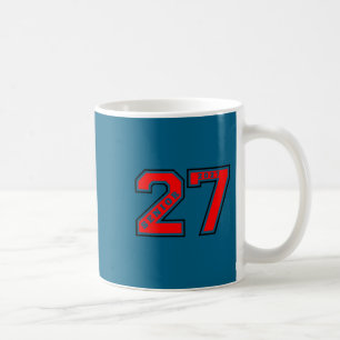 Abschlussklasse 2027 rote Senior 27 linke Brust Ge Kaffeetasse