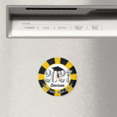 Abschlussklasse 2027 Silber Abitur Magnet (In Situ (Geschirrspüler))