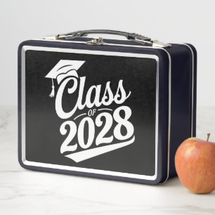Abschlussklasse 2028 Stolzer Absolvent Abschlussfe Metall Brotdose