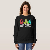 Abschlussklasse 2037 Absolvent Abitur Freude Erste Sweatshirt (Vorne ganz)