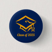 Abschlussklasse 20?? NVYGLD Benutzerdefiniertes Ja Button (Vorderseite)