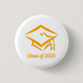 Abschlussklasse 20?? WHTGLD Benutzerdefiniertes Ja Button (Vorderseite)