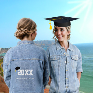 Abschlussklasse 20XX Black Cap Jeansjacke