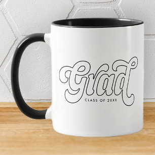 Abschlussklasse 20XX Retro Vintage Einfach Tasse