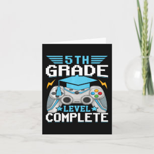 Abschlussklasse 5. Klasse Gamer Cl Of 2024 Graduie Karte