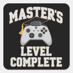 Abschlussklasse der Master-Gamer-Absolventen 2026  Quadratischer Aufkleber