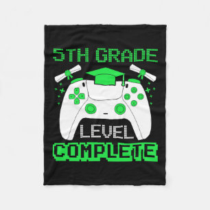 Abschlussklasse Gamer 5. Klasse Abschlussgeschenke Fleecedecke