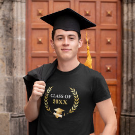 Abschlussklasse Goldener Lorbeerkranz Mütze & Urku T-Shirt