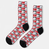 Abschlussklasse Rot 2026 Socken (Linkes Detail)
