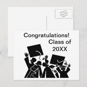 Abschlussklassen-Jahrgang 20XX Grußkarte Postkarte