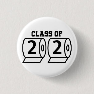 Abschlussklassen-Toilettenpapier-Graduation Senior Button