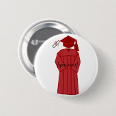 Abschlusskleid, [Knopf Ihres Textes] Button (Vorne & Hinten)