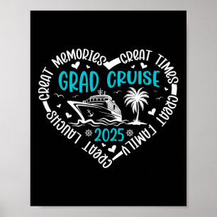 Abschlusskreuzfahrt Klasse von 2025 Senior Sommerf Poster