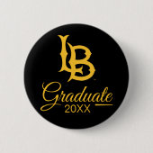 Abschlusslogo der Long Beach State Button (Vorderseite)