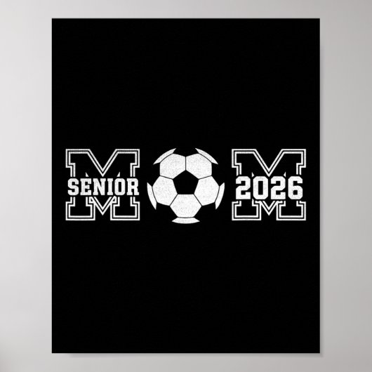 Abschlussmutter 2026 Fußball Abiturientin von 2026 Poster (Vorne)