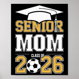 Abschlussmutter Cl Von 2026 Absolvent Fußball 2026 Poster