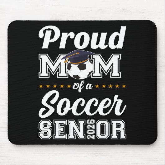 Abschlussmutter Klasse 2026 Fußballmutti-Abschluss Mousepad (Vorne)