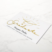 Abschlussmütze Gold Postkarte (Gedreht)