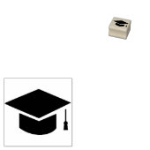 Abschlussmütze Graduiertenkappe Symbol  Gummistempel (Stempel)