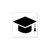 Abschlussmütze Graduiertenkappe Symbol  Gummistempel (Prägung)