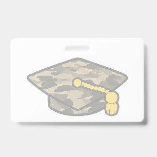 Abschlussmütze Khaki Camo Ausweis