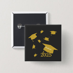 Abschlussmütze Klasse 2025 Button