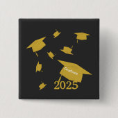 Abschlussmütze Klasse 2025 Button (Vorderseite)