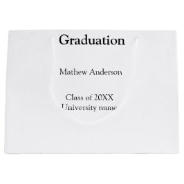 Abschlussname Klasse 20XX Universitätsname simp Große Geschenktüte