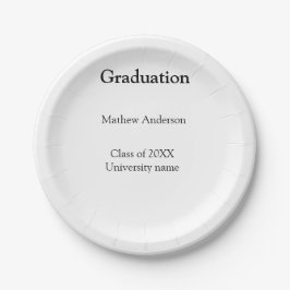 Abschlussname Klasse 20XX Universitätsname simp Pappteller