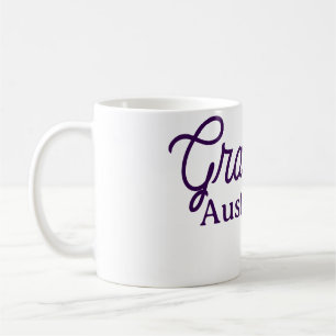Abschlussname lila einfach minimal stilvoll Anruf Kaffeetasse